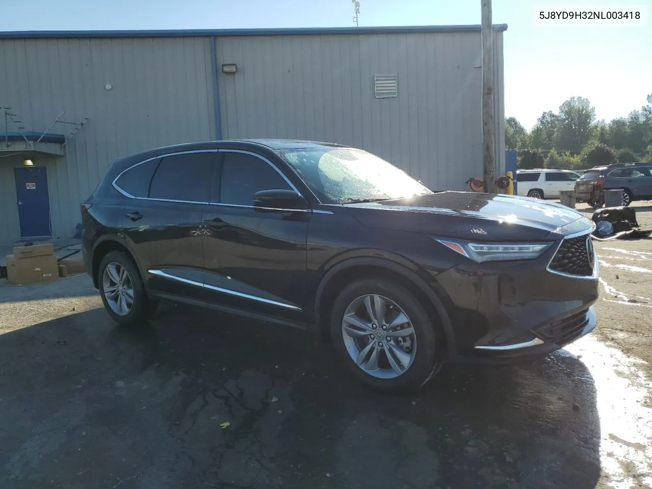 2022 Acura Mdx VIN: 5J8YD9H32NL003418 Lot: 74606264