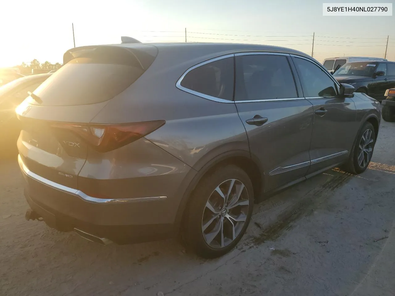 2022 Acura Mdx Technology VIN: 5J8YE1H40NL027790 Lot: 74807374