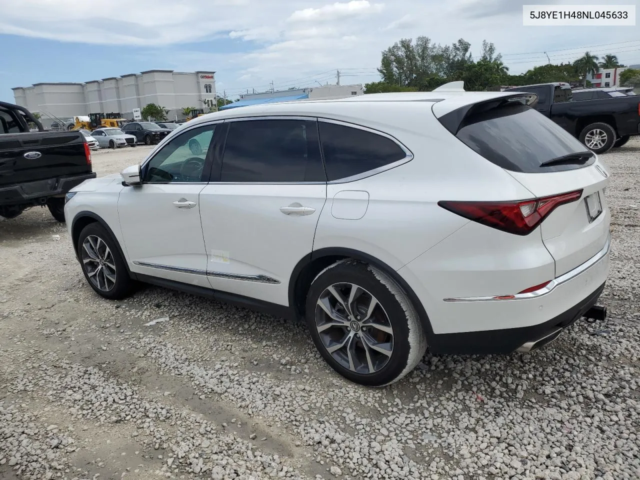 2022 Acura Mdx Technology VIN: 5J8YE1H48NL045633 Lot: 76291404