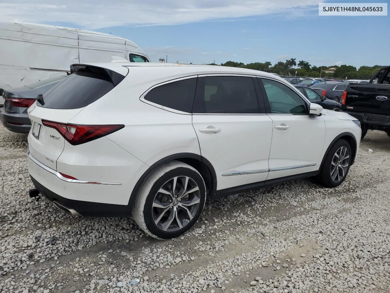 2022 Acura Mdx Technology VIN: 5J8YE1H48NL045633 Lot: 76291404