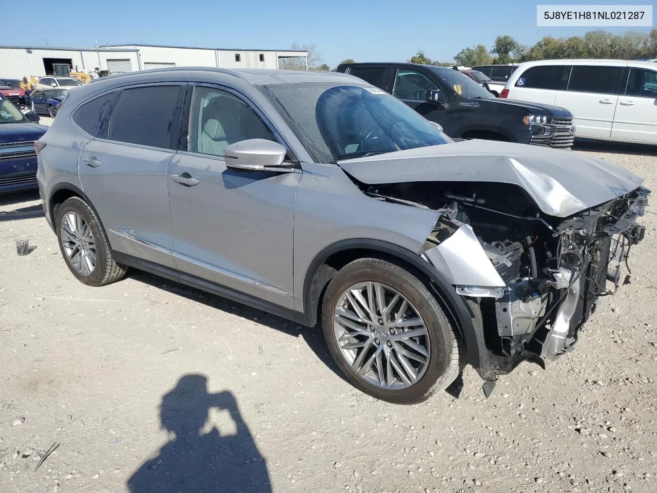 2022 Acura Mdx Advance VIN: 5J8YE1H81NL021287 Lot: 76591204