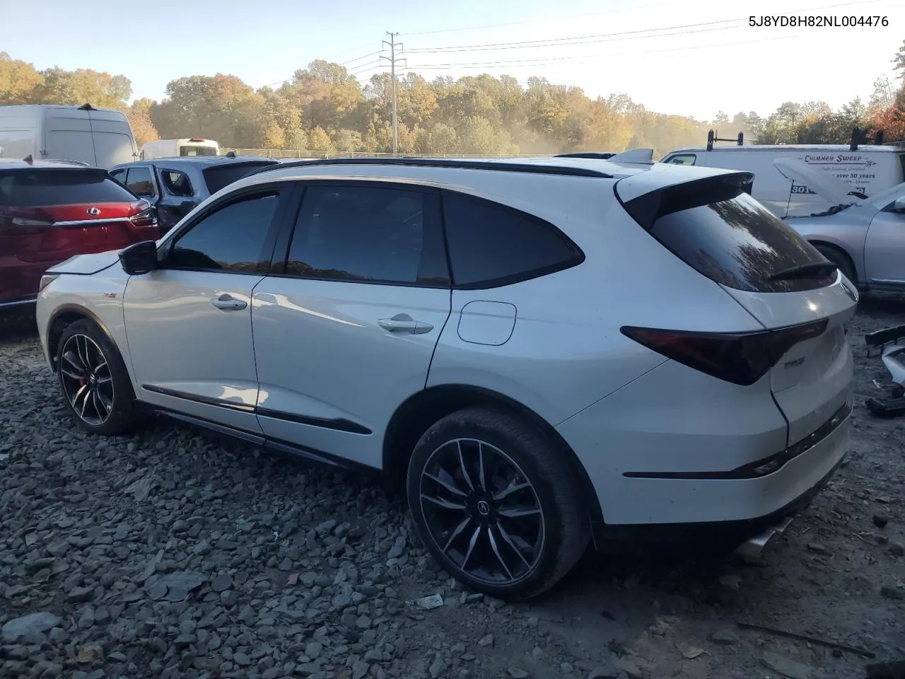 2022 Acura Mdx Type S Advance VIN: 5J8YD8H82NL004476 Lot: 77620104