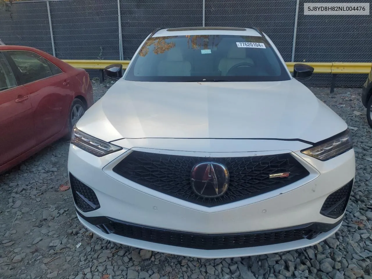 2022 Acura Mdx Type S Advance VIN: 5J8YD8H82NL004476 Lot: 77620104