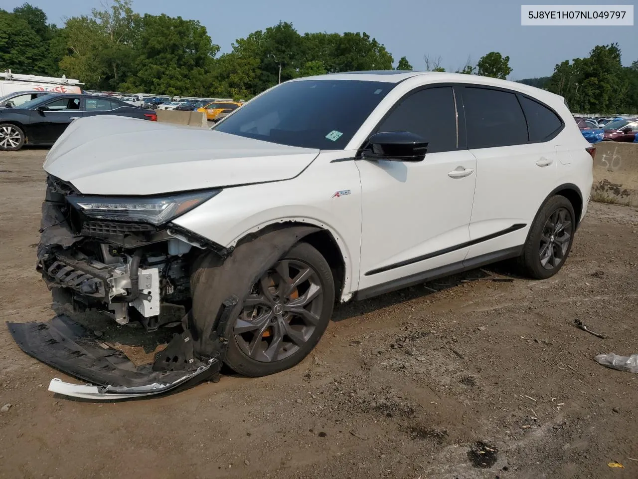 2022 Acura Mdx A-Spec VIN: 5J8YE1H07NL049797 Lot: 77678454