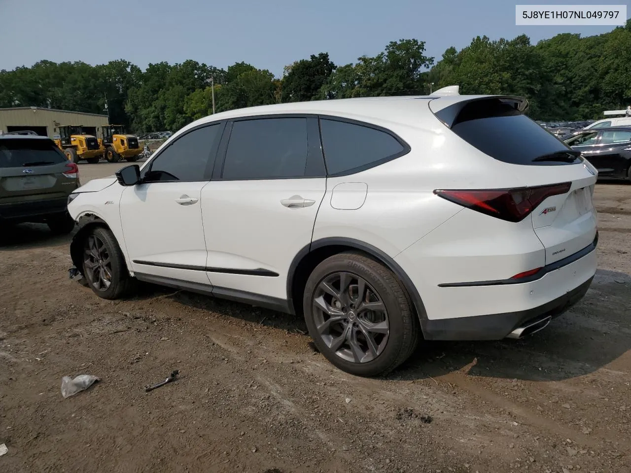 2022 Acura Mdx A-Spec VIN: 5J8YE1H07NL049797 Lot: 77678454