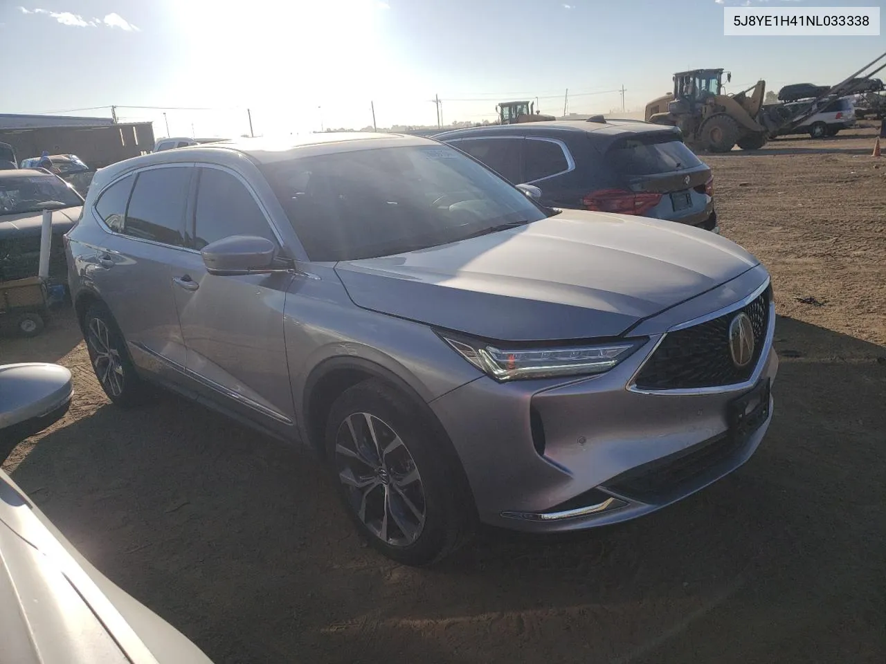 2022 Acura Mdx Technology VIN: 5J8YE1H41NL033338 Lot: 78096154