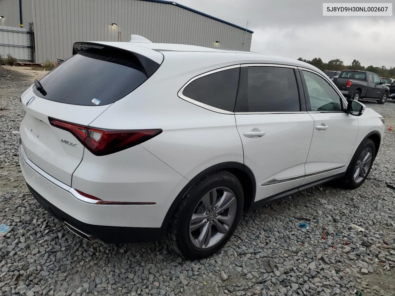 2022 Acura Mdx VIN: 5J8YD9H30NL002607 Lot: 79120374