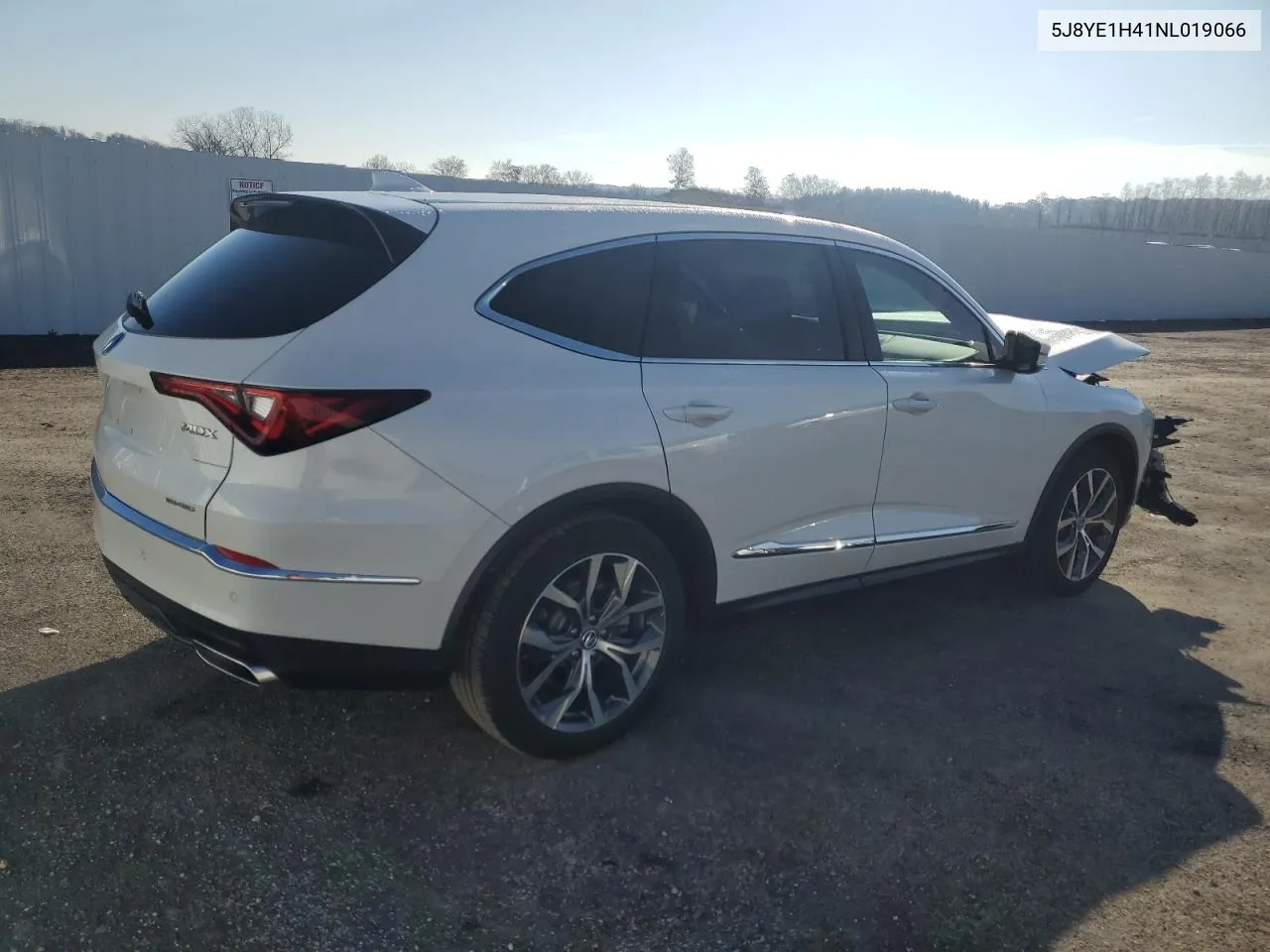 2022 Acura Mdx Technology VIN: 5J8YE1H41NL019066 Lot: 79630524