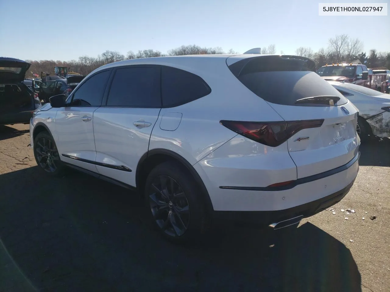 2022 Acura Mdx A-Spec VIN: 5J8YE1H00NL027947 Lot: 80223334