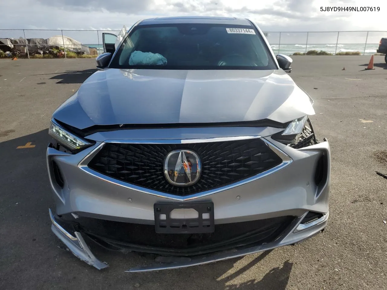 2022 Acura Mdx Technology VIN: 5J8YD9H49NL007619 Lot: 80337144