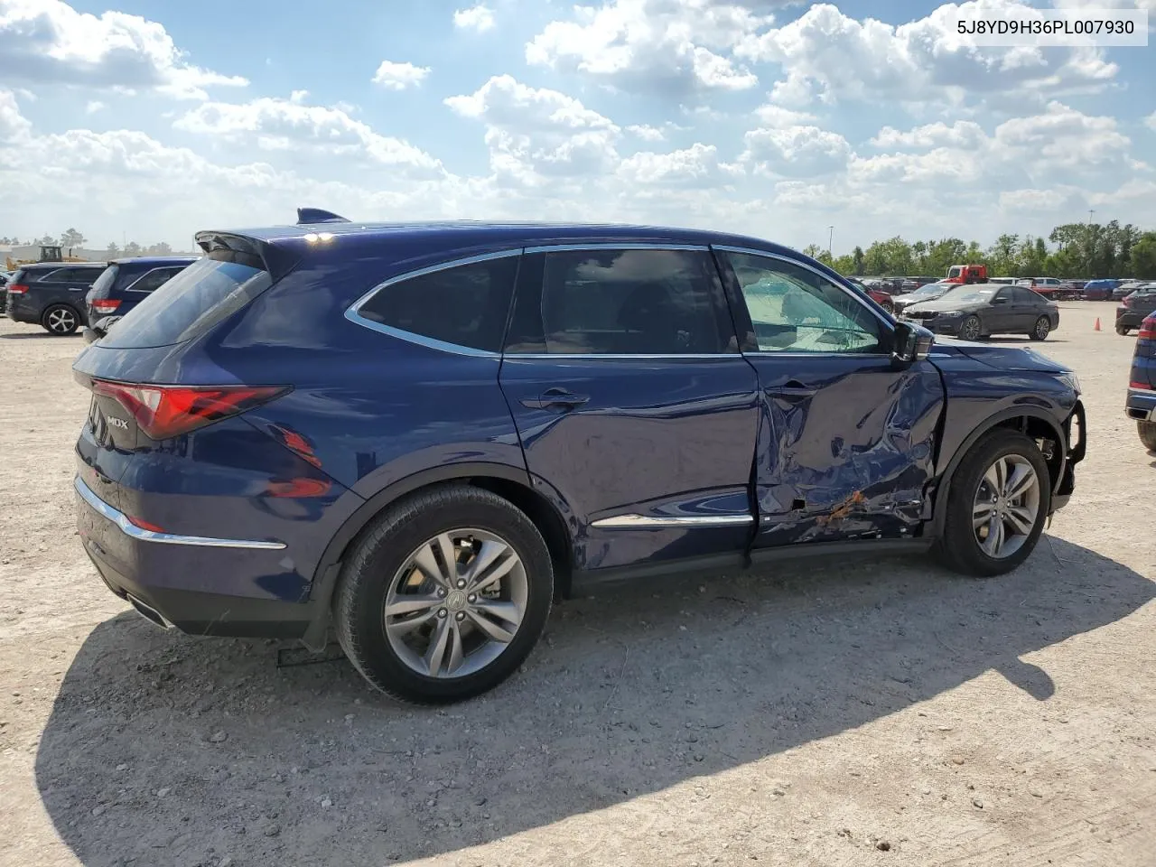 2023 Acura Mdx VIN: 5J8YD9H36PL007930 Lot: 71016654