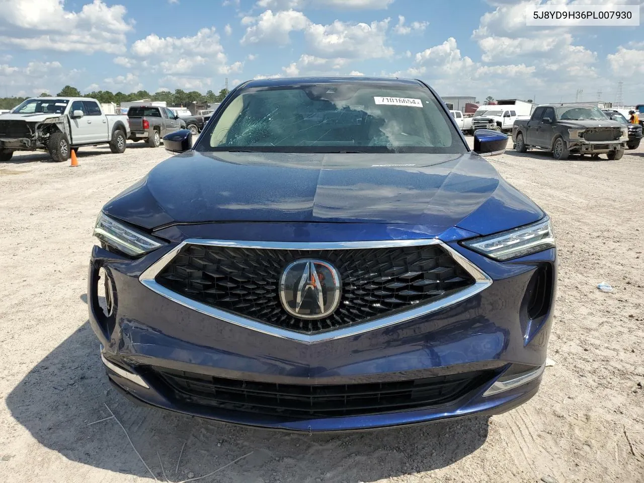 2023 Acura Mdx VIN: 5J8YD9H36PL007930 Lot: 71016654