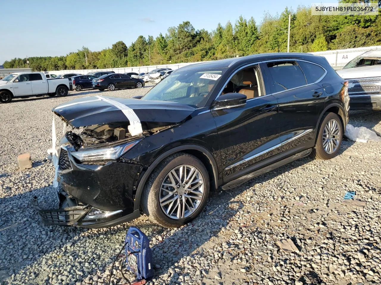 2023 Acura Mdx Advance VIN: 5J8YE1H81PL036472 Lot: 73135454