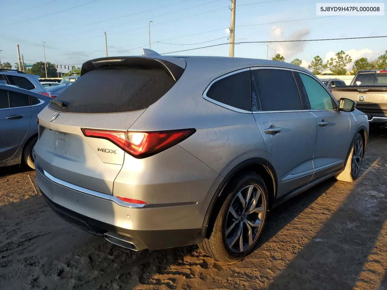 2023 Acura Mdx Technology VIN: 5J8YD9H47PL000008 Lot: 73713094