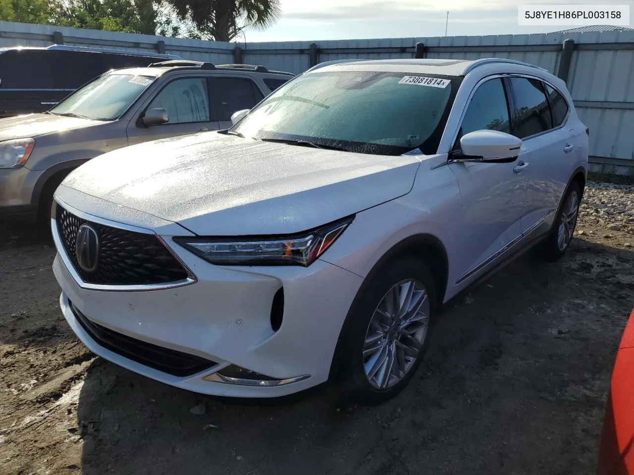 2023 Acura Mdx Advance VIN: 5J8YE1H86PL003158 Lot: 73881814