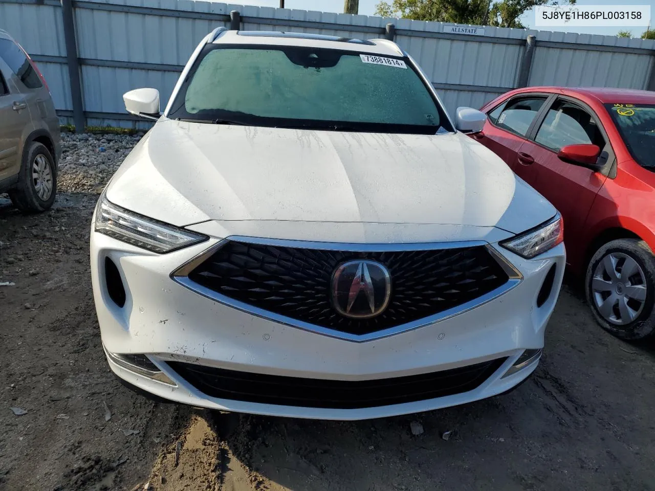 2023 Acura Mdx Advance VIN: 5J8YE1H86PL003158 Lot: 73881814