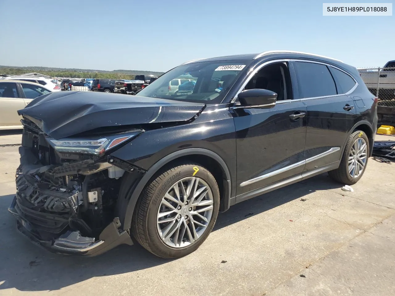 2023 Acura Mdx Advance VIN: 5J8YE1H89PL018088 Lot: 73894794