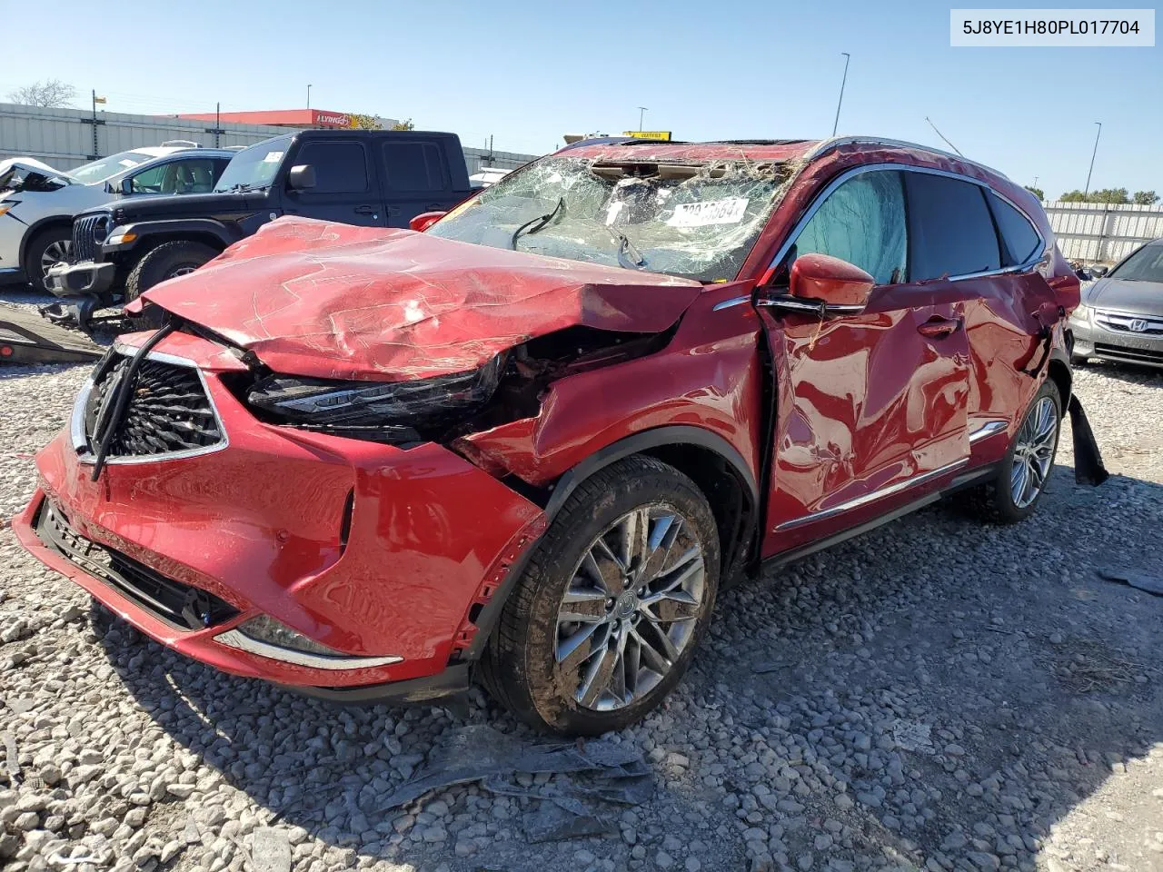 2023 Acura Mdx Advance VIN: 5J8YE1H80PL017704 Lot: 73943564