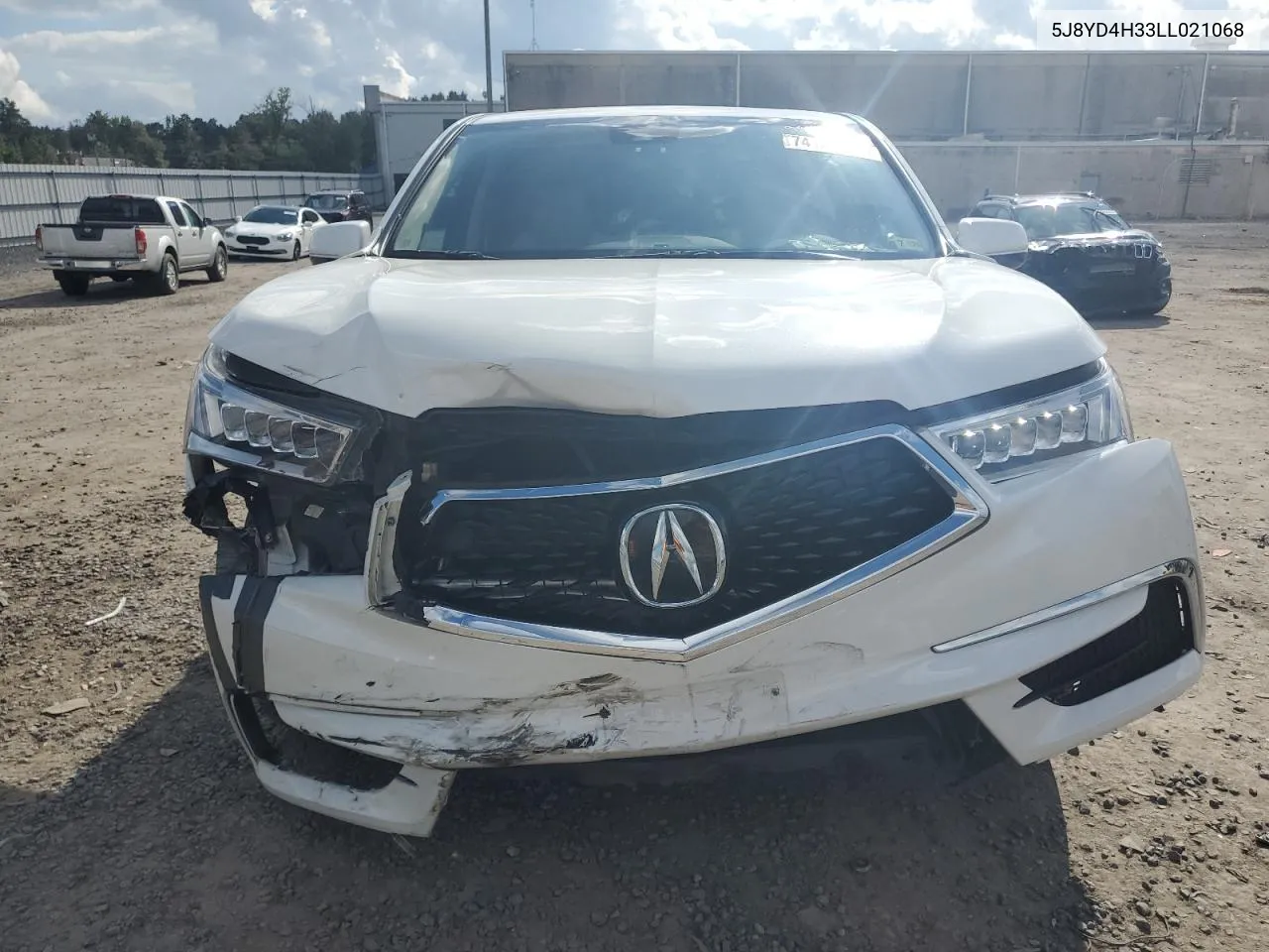 2020 Acura Mdx VIN: 5J8YD4H33LL021068 Lot: 74138574