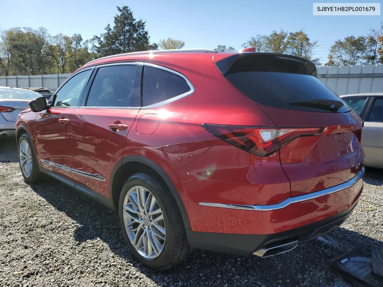 2023 Acura Mdx Advance VIN: 5J8YE1H82PL001679 Lot: 76472484