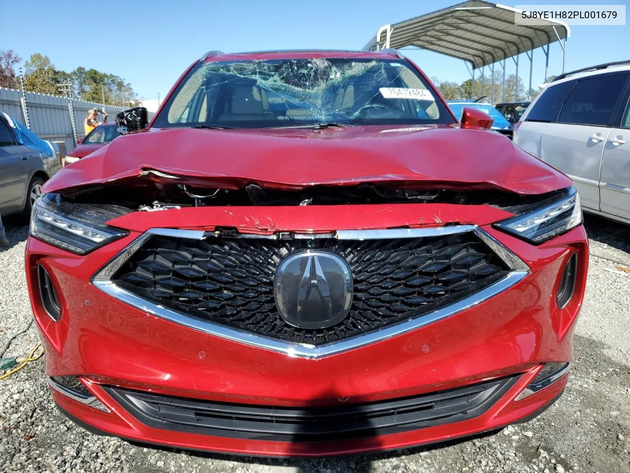 2023 Acura Mdx Advance VIN: 5J8YE1H82PL001679 Lot: 76472484