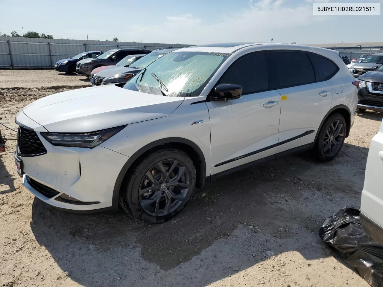 2024 Acura Mdx A-Spec VIN: 5J8YE1H02RL021511 Lot: 54641844