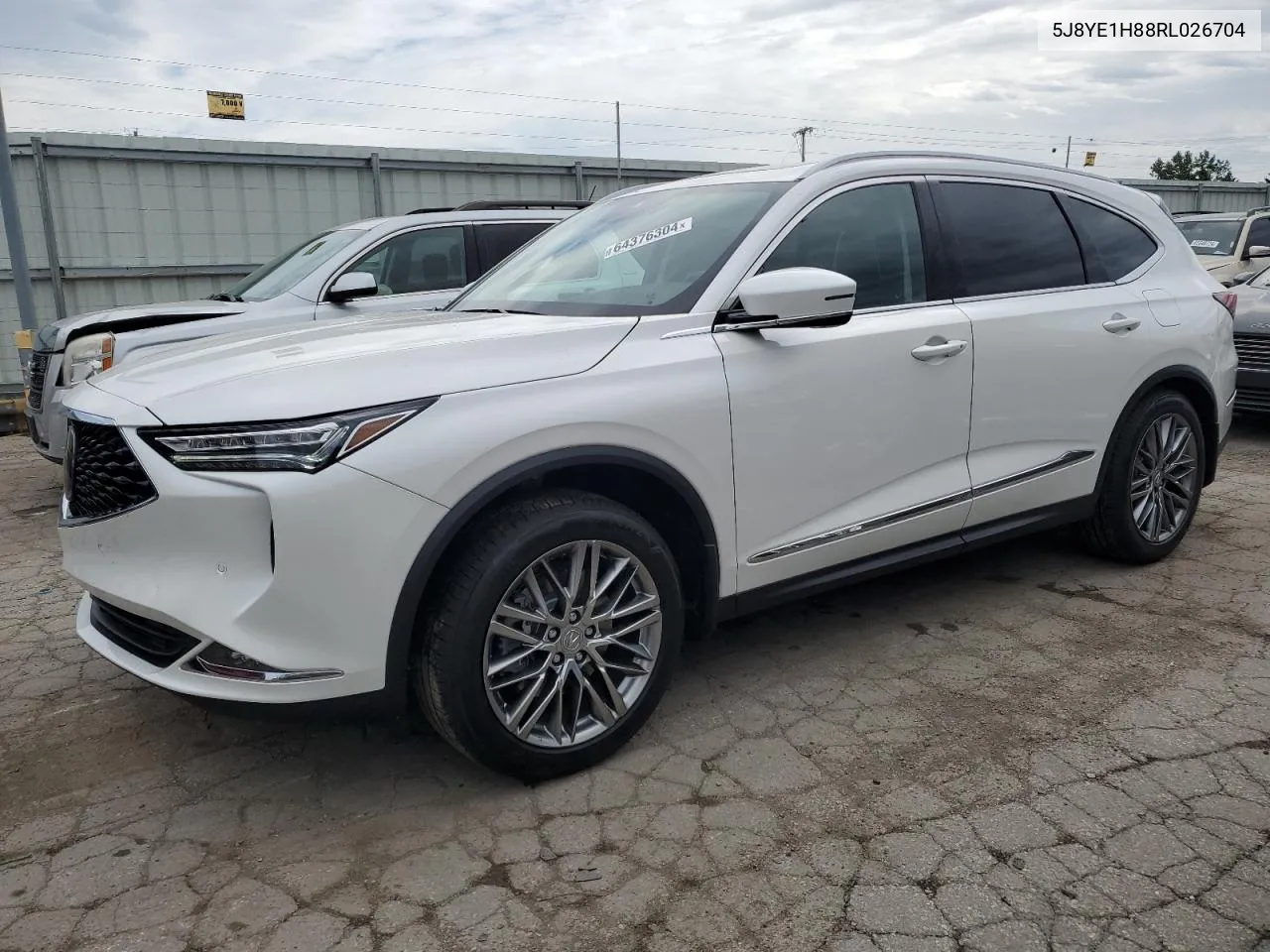 2024 Acura Mdx Advance VIN: 5J8YE1H88RL026704 Lot: 64376304