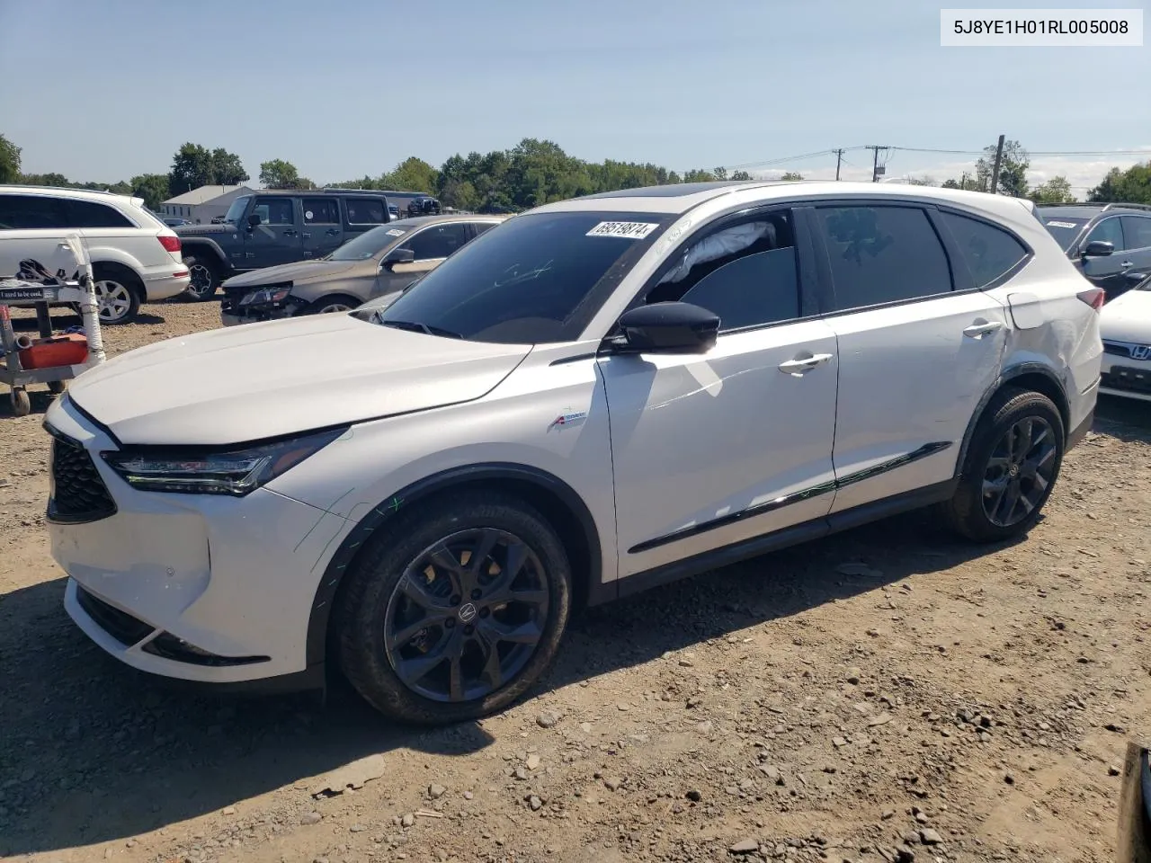 2024 Acura Mdx A-Spec VIN: 5J8YE1H01RL005008 Lot: 69519874