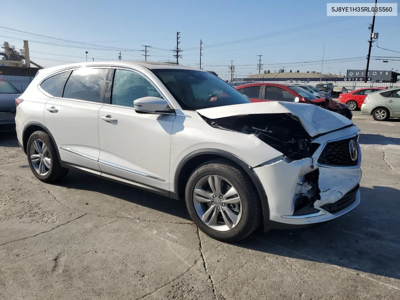 2024 Acura Mdx VIN: 5J8YE1H35RL035560 Lot: 73150884