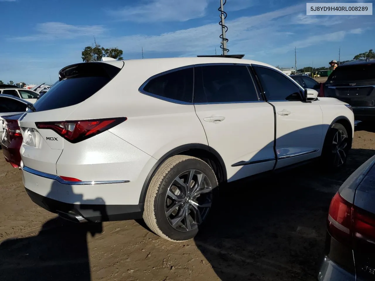 2024 Acura Mdx Technology VIN: 5J8YD9H40RL008289 Lot: 73798544