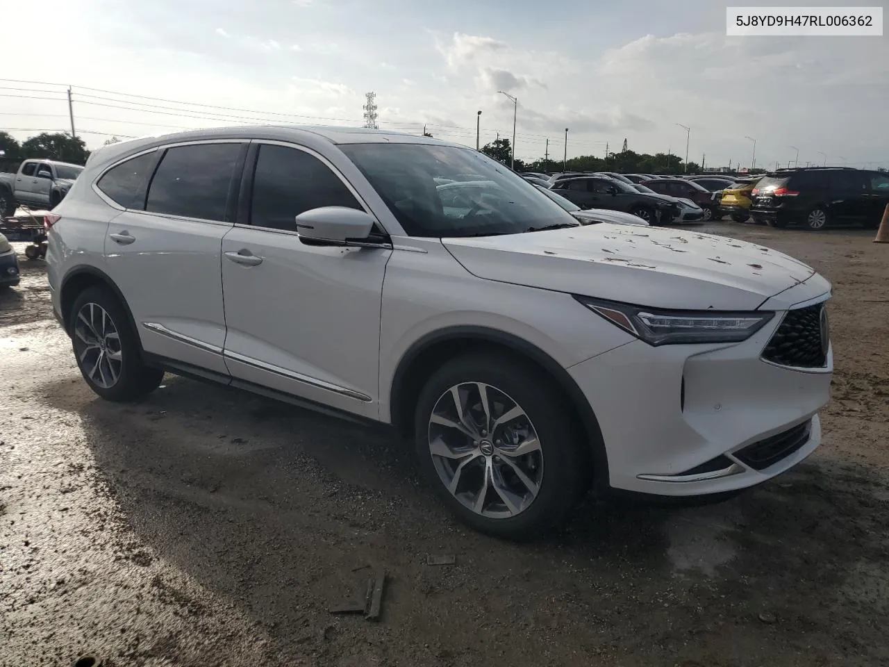 2024 Acura Mdx Technology VIN: 5J8YD9H47RL006362 Lot: 74216504