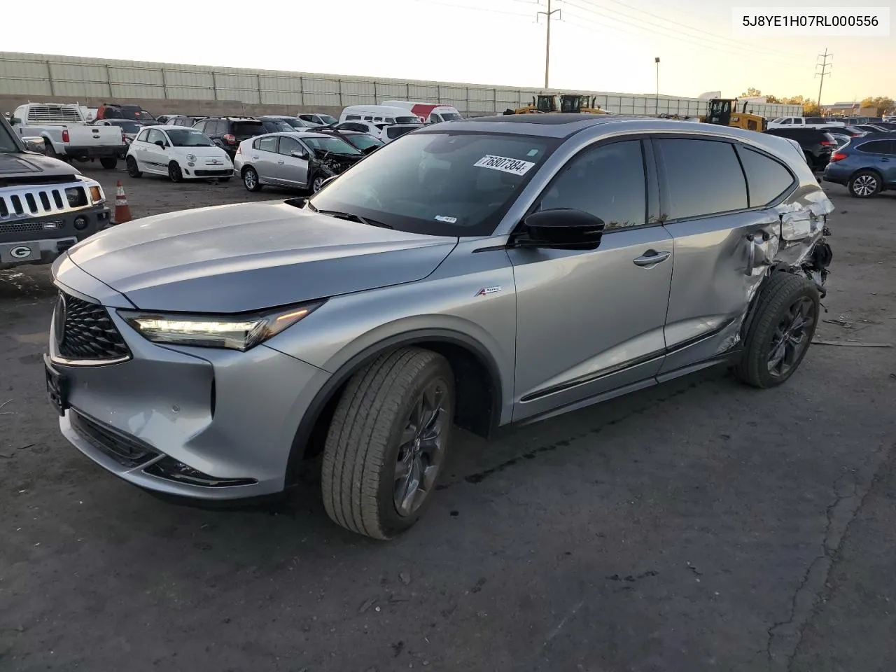 2024 Acura Mdx A-Spec VIN: 5J8YE1H07RL000556 Lot: 76807384