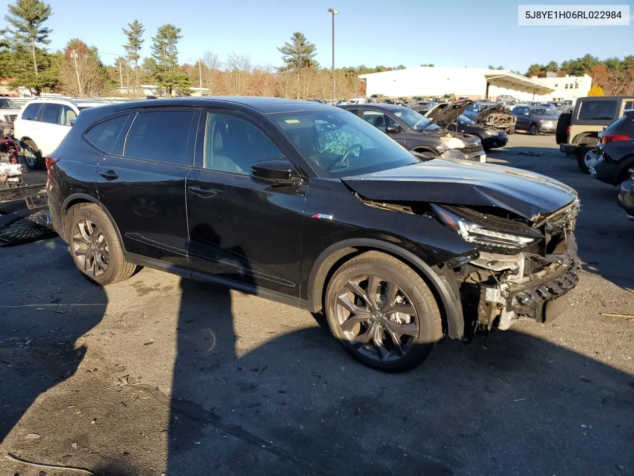 2024 Acura Mdx A-Spec VIN: 5J8YE1H06RL022984 Lot: 79616414