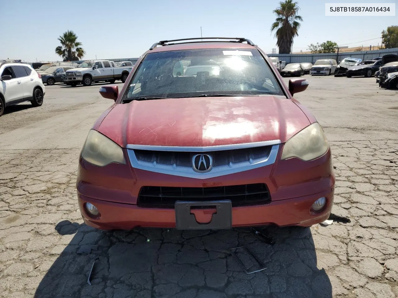 2007 Acura Rdx Technology VIN: 5J8TB18587A016434 Lot: 63695014