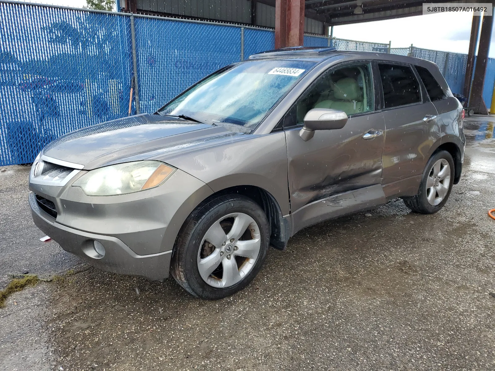 2007 Acura Rdx Technology VIN: 5J8TB18507A016492 Lot: 64465634