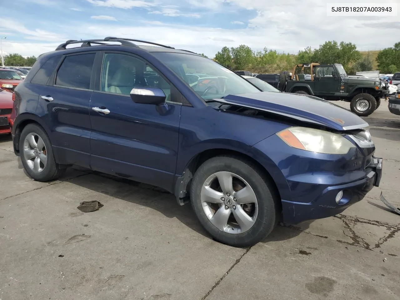 2007 Acura Rdx VIN: 5J8TB18207A003943 Lot: 68386384