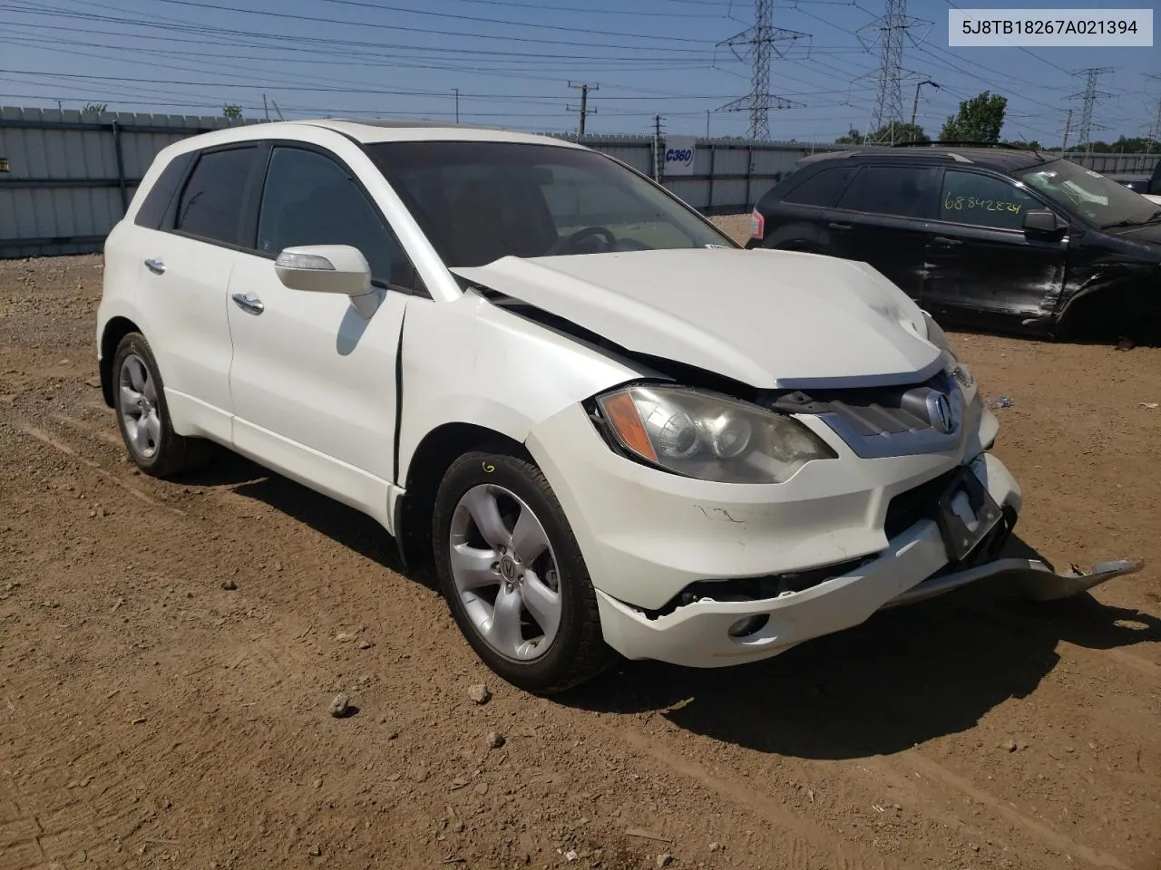 2007 Acura Rdx VIN: 5J8TB18267A021394 Lot: 68738634