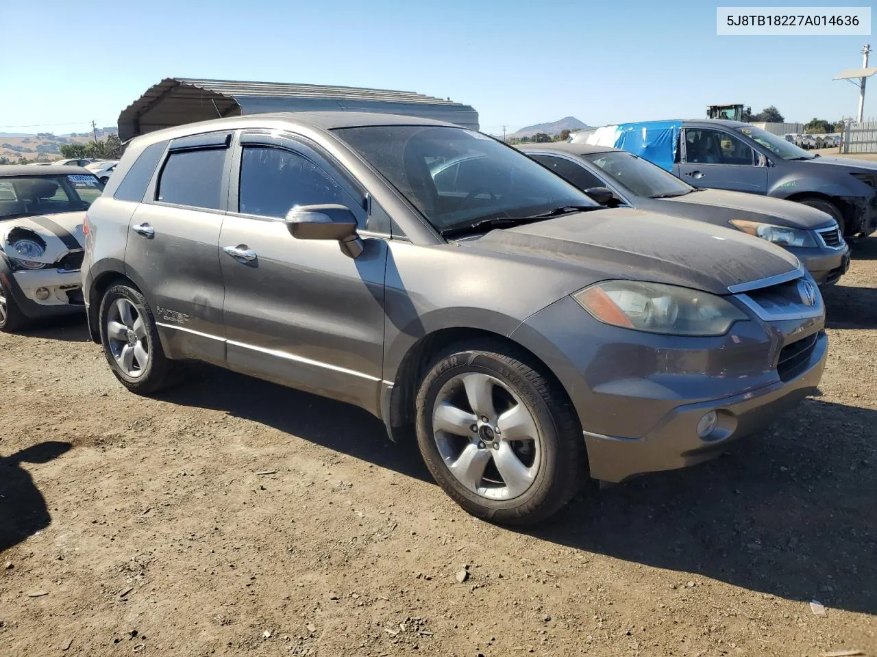 2007 Acura Rdx VIN: 5J8TB18227A014636 Lot: 71316344