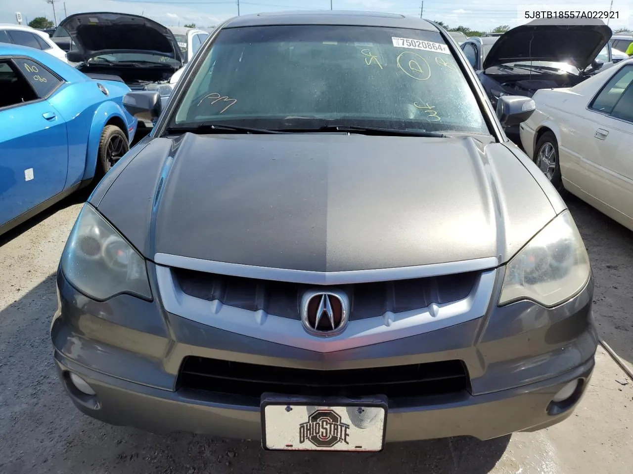 2007 Acura Rdx Technology VIN: 5J8TB18557A022921 Lot: 75020864