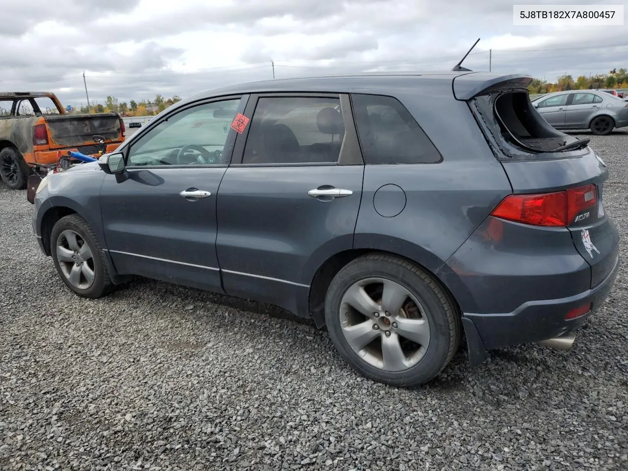 2007 Acura Rdx VIN: 5J8TB182X7A800457 Lot: 76007374