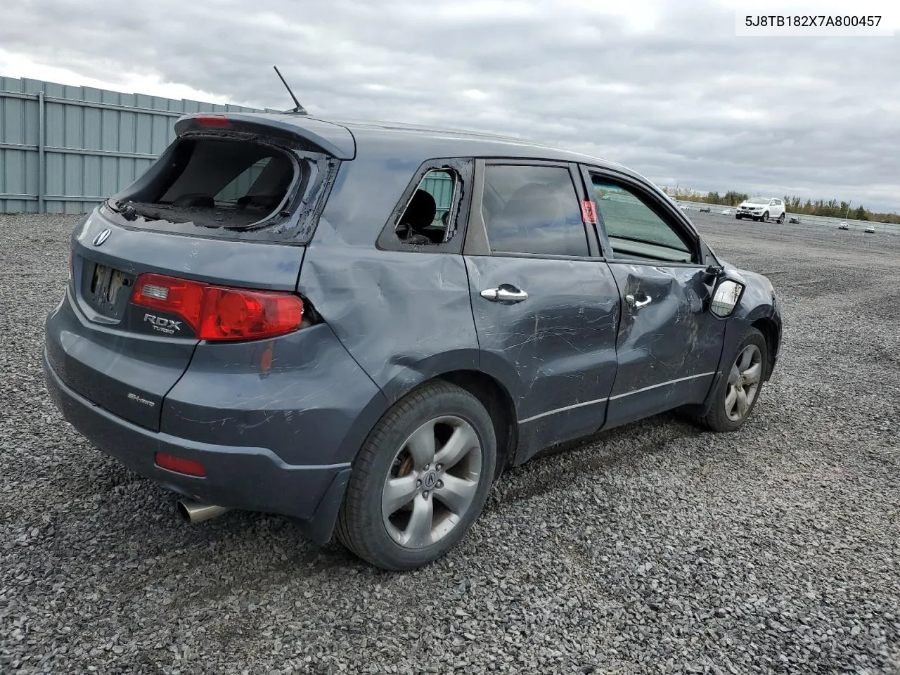 2007 Acura Rdx VIN: 5J8TB182X7A800457 Lot: 76007374