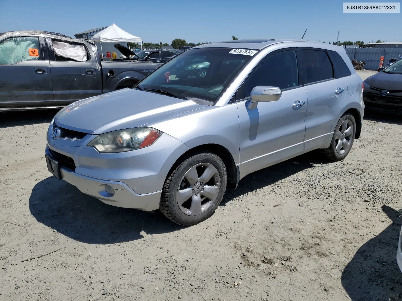 2008 Acura Rdx Technology VIN: 5J8TB18598A012331 Lot: 63267534