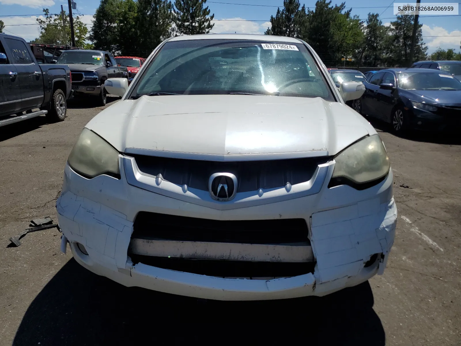 2008 Acura Rdx VIN: 5J8TB18268A006959 Lot: 67879024