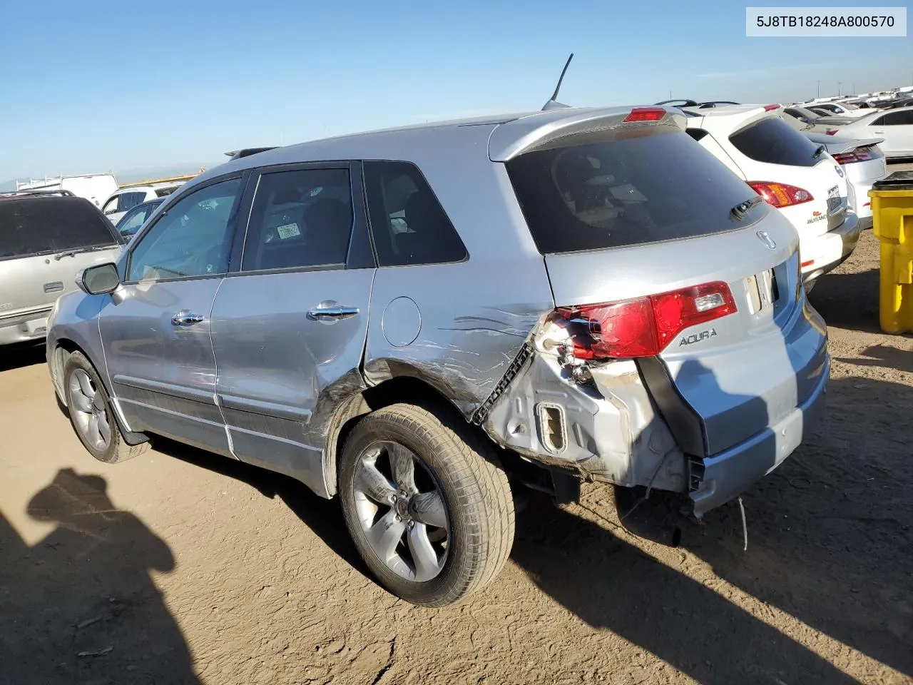 2008 Acura Rdx VIN: 5J8TB18248A800570 Lot: 74213054