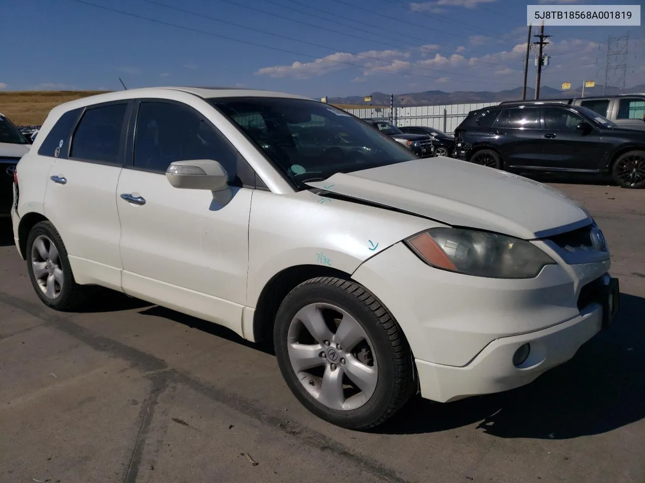 2008 Acura Rdx Technology VIN: 5J8TB18568A001819 Lot: 75060844