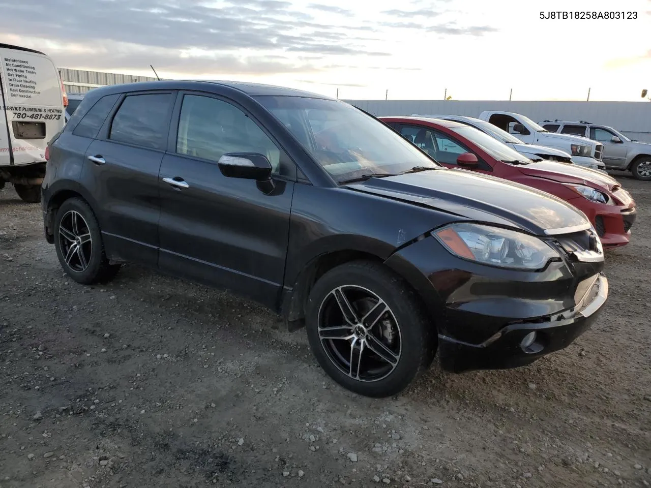 2008 Acura Rdx VIN: 5J8TB18258A803123 Lot: 78941674