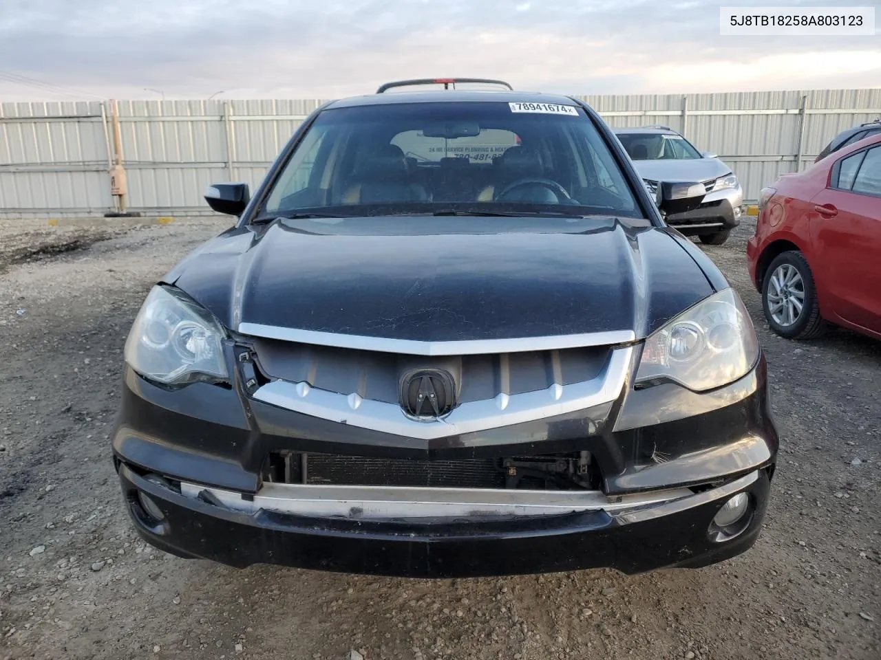 2008 Acura Rdx VIN: 5J8TB18258A803123 Lot: 78941674