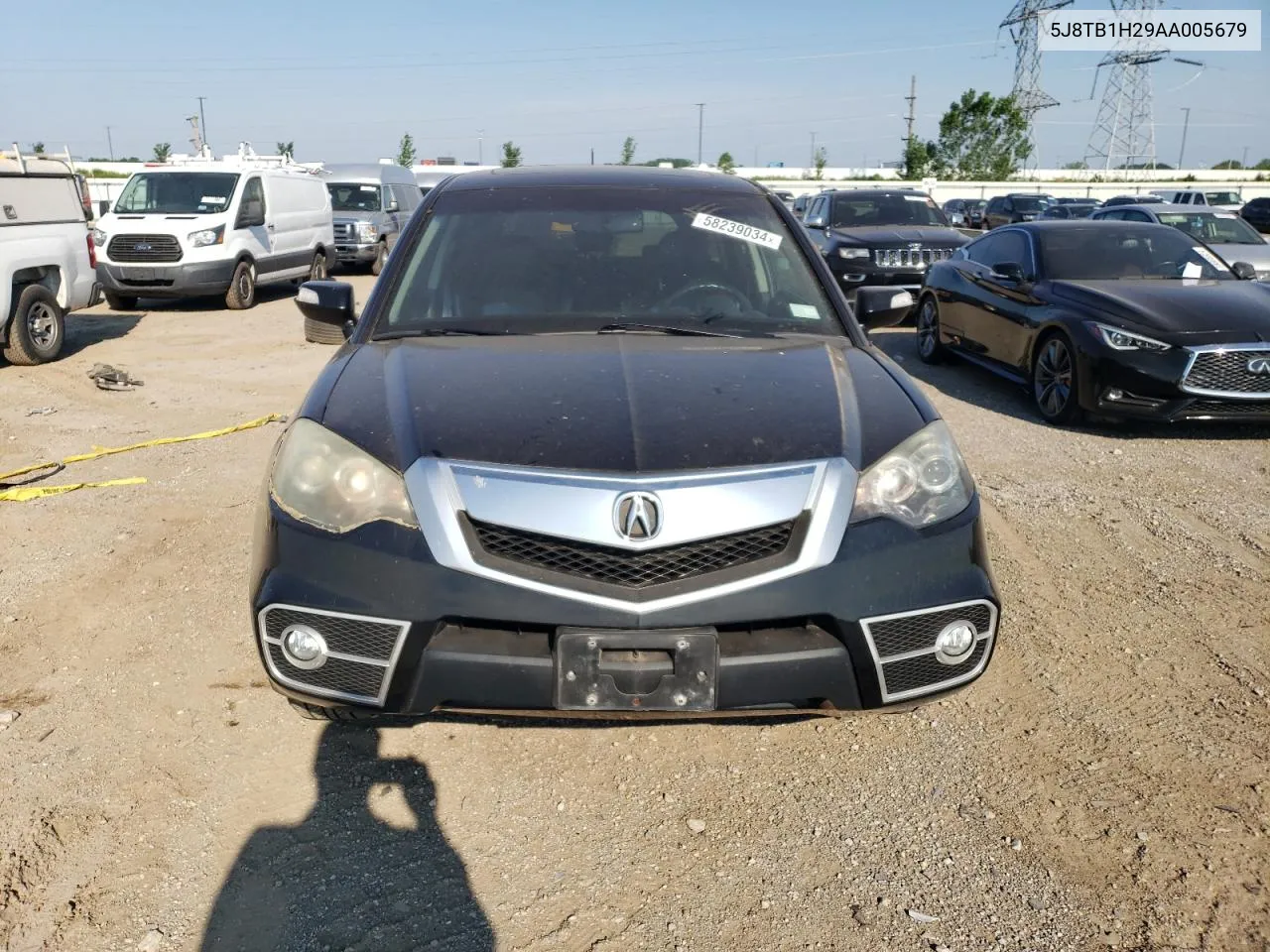 2010 Acura Rdx VIN: 5J8TB1H29AA005679 Lot: 58239034