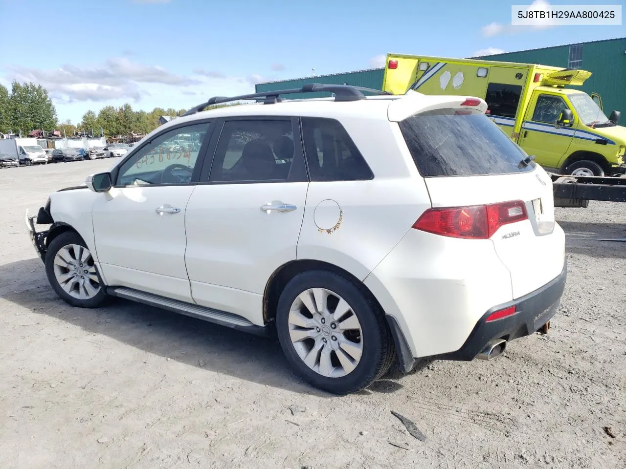 2010 Acura Rdx VIN: 5J8TB1H29AA800425 Lot: 64388534