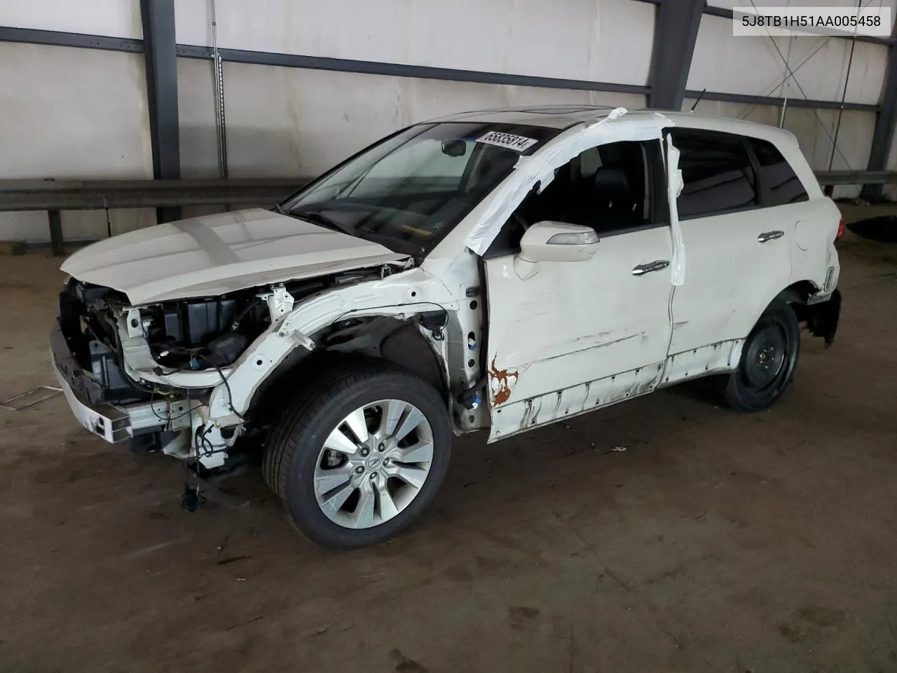 5J8TB1H51AA005458 2010 Acura Rdx Technology